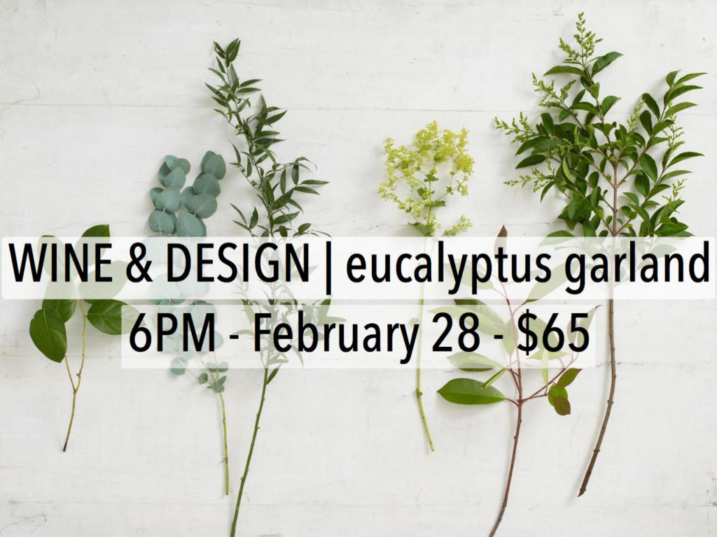 galentines day valentine's day gift for her eucalyptus garland 